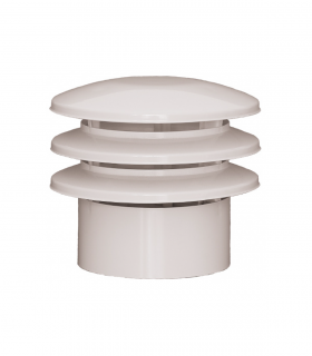 Deflector Cortavientos PRACTIC 125mm para Chimenea ALUPRACTIC de Aluminio