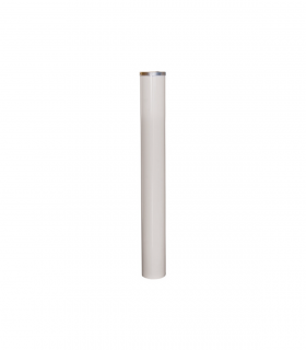 Tramo Final Aspiración PRACTIC de 80mm para Chimenea Estanca de Aluminio de 1000mm