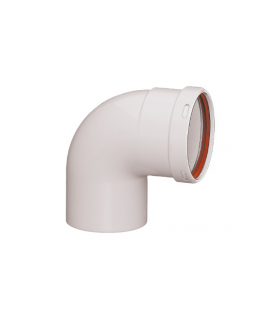 Codo 90º Macho - Hembra PRACTIC de 80mm para Chimenea Estanca de Aluminio Codo 90º Macho - Hembra PRACTIC de 80mm para Chimenea Estanca de Aluminio