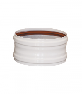 Manguito Unión Hembra - Hembra PRACTIC de 80mm para Chimenea Estanca de Aluminio Manguito Unión Hembra - Hembra PRACTIC de 80mm para Chimenea Estanca de Aluminio