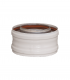 Manguito Unión Hembra - Hembra PRACTIC de 60/100mm para Chimenea Estanca Coaxial de Aluminio