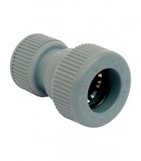 Reducción Hembra- Hembra H22-H15mm de Polibutileno EGB Tubo - Tubo Gris