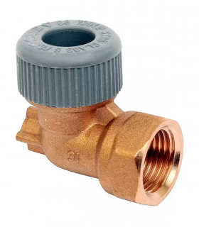 Codo Fijación Rosca Hembra de Polibutileno EGB Gris