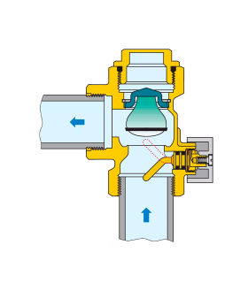 Válvula AntiTermosifón CALEFFI de 1" con presión de apertura controlada 510600 Válvula AntiTermosifón CALEFFI de 1" con presión de apertura controlada 510600