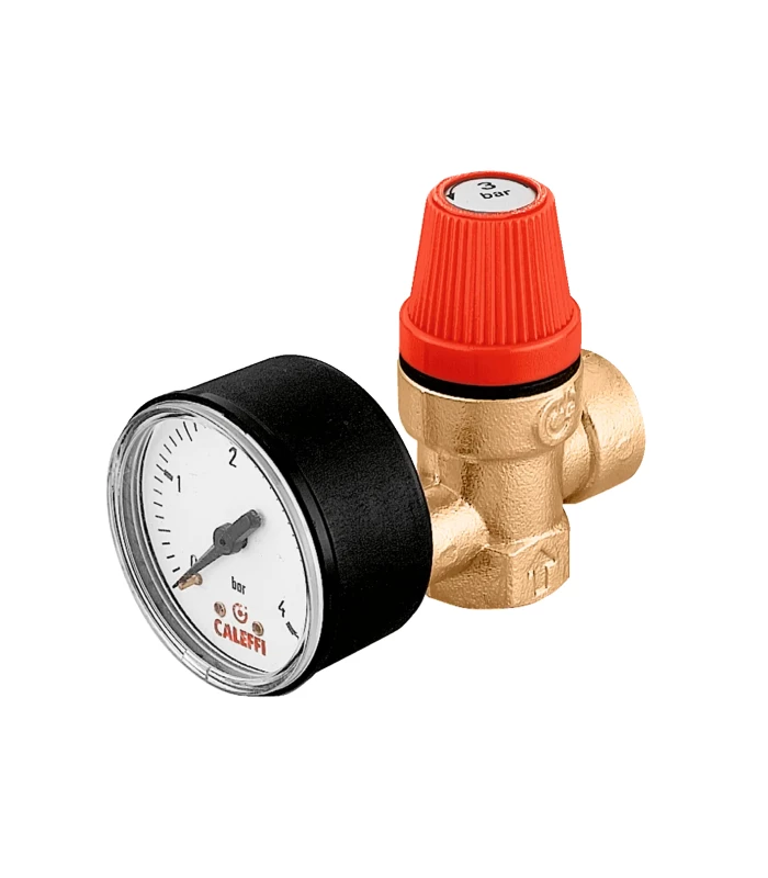 Válvula de seguridad CALEFFI 3bar Hembra 1/2" Calefacción 313432