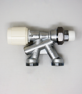 Llave Escuadra Monotubo Termostatizable para Radiador BAXI ROCA Serie NT18